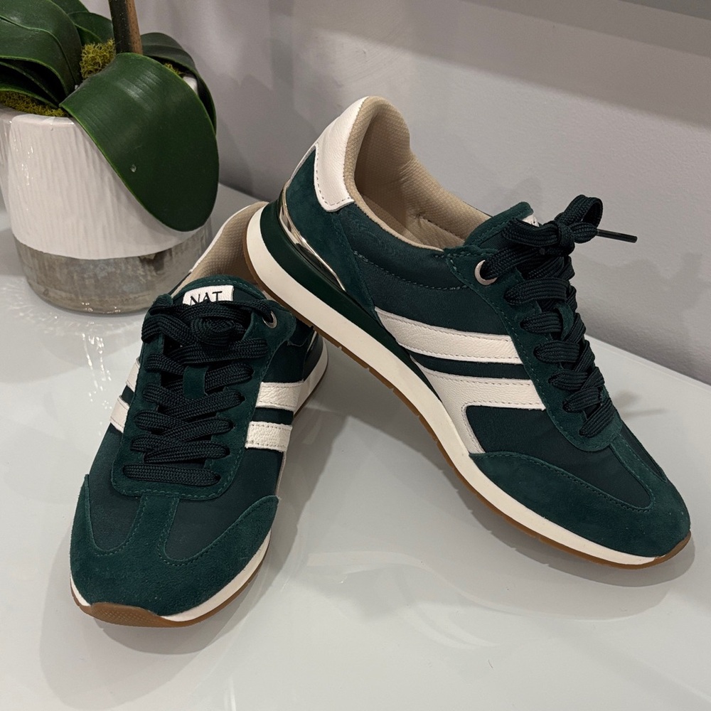 Naturalizer Dark Green and White Men's Sneakers